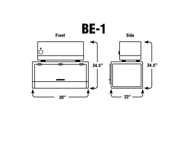 BE-1 30'' Wide Enclosure  - Fume Hoods