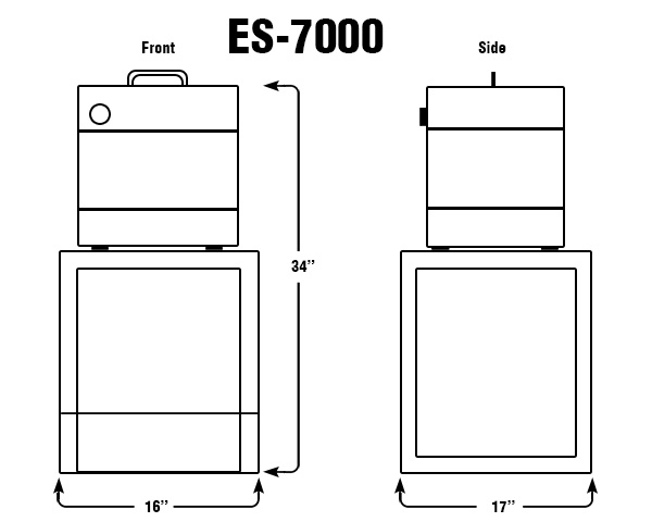 ES-7000 16'' Wide Enclosure - Fume Hoods