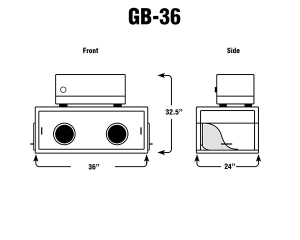 GB-36 Glovebox BIosafety Enclosure - Fume Hoods