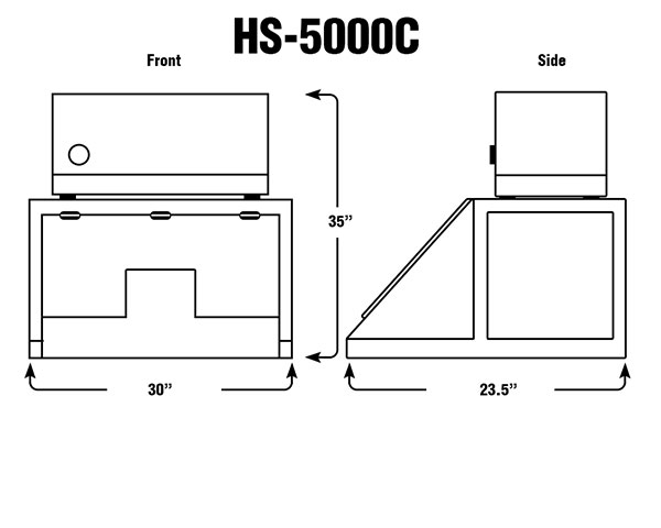 HS-5000C 30'' Wide Sloping Front - Fume Hoods
