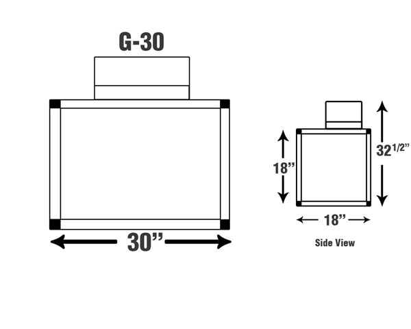 G-30 30'' Wide Enclosure - Fume Hoods