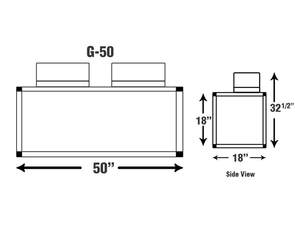 G-50  50'' Wide Enclosure - Fume Hoods